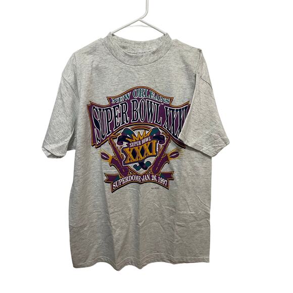 Vintage  Super Bowl XXXI 1997 New Orleans  Shirt NFL size XL-NOS - Picture 1 of 4